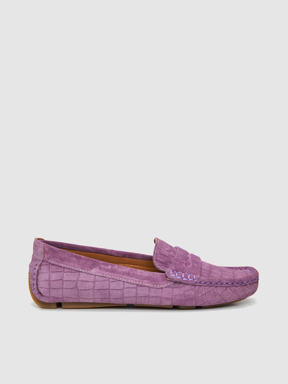 Loafers γυναικεία μωβ