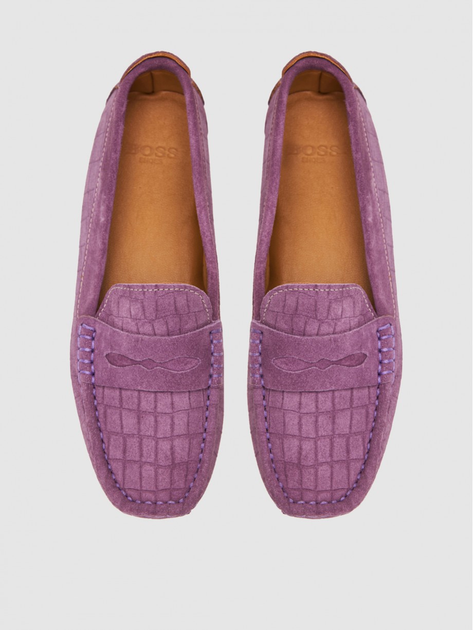 Loafers γυναικεία μωβ