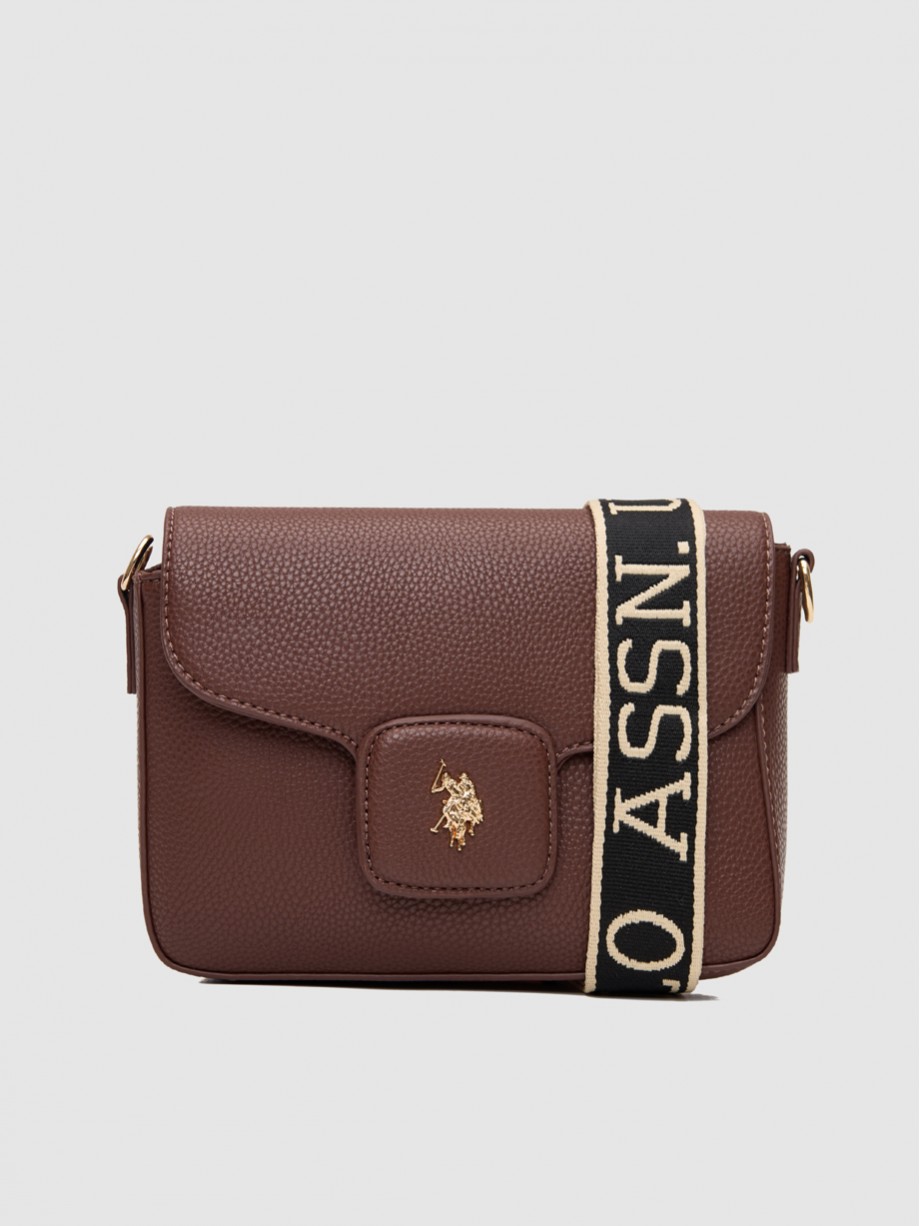 New Mansion Flap Crossbody καφέ