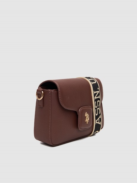 New Mansion Flap Crossbody καφέ