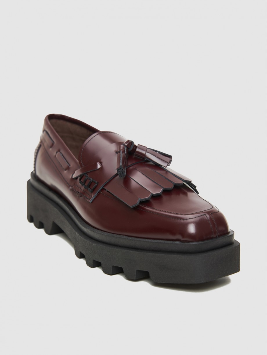 Loafers γυναικεία μπορντώ