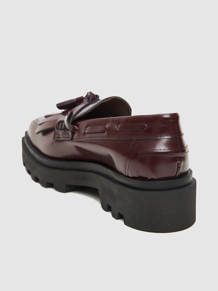 Loafers γυναικεία μπορντώ